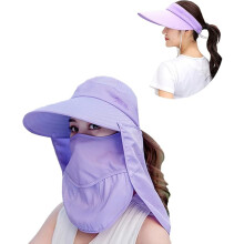 Sombrero plegable impermeable y transpirable con protección UV UPF50+ para rostro y cuello, para hombres y mujeres.