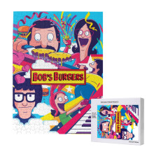 Puzzle Bobs Burgers, 500 elementów, prezent, zabawki, sztuka, wystrój domu