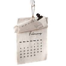 2026 Wall Calendar – 12-Month Fabric Textile Calendar for Home, Office, Classroom & Study – Compatible with Standard Hanging Systems