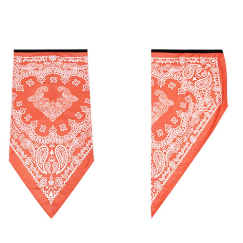 Scarf2pc Unisex Rave Bandana Λαιμόκοψη Γκέτα Σωλήνας για Γυναικεία Ανδρικά Κασκόλ Πορτοκαλί 2