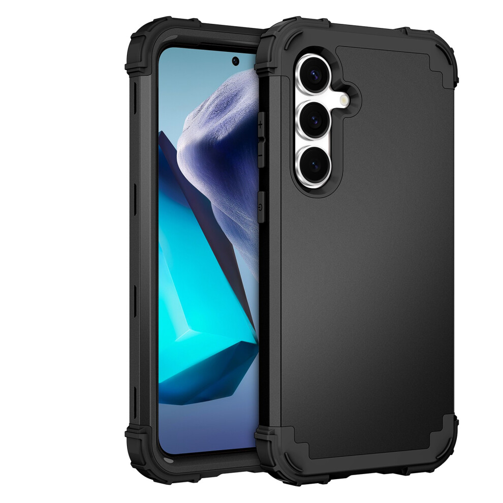 Military Grade Rugged Case For Samsung Galaxy S25+ Plus – Drop & Shockproof, Non-Slip, Black 9365509584972