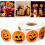 500 τεμάχια αυτοκόλλητα Halloween για παιδιά, στρογγυλό ρολό 1,5" για σακουλάκια 3