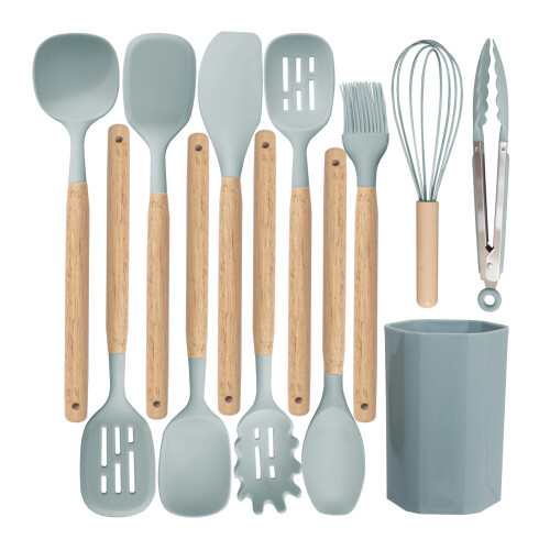 Multifunctional Cooking Tool Silicone Set Scratch-Grey