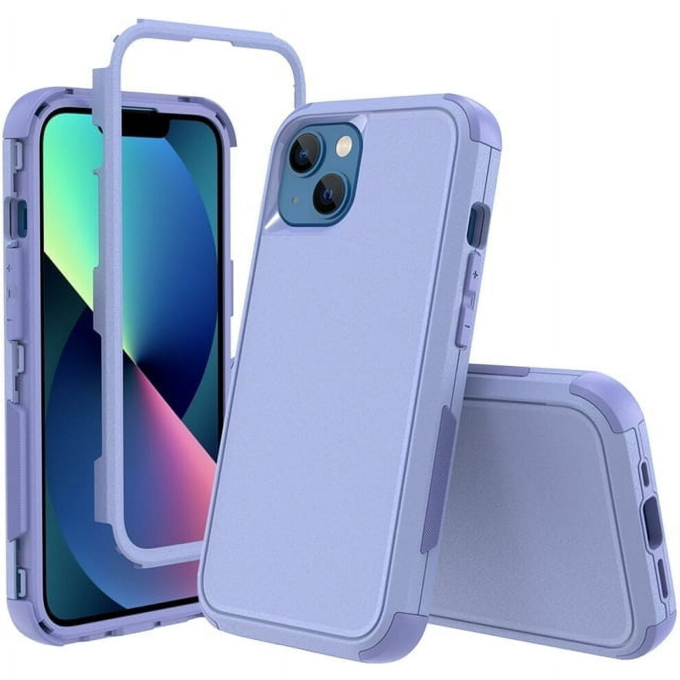 14 Case, Shockproof Full Coverage Protective Cover Phone Case For 14 6.1" Light Purple 9365509585405