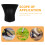 Black Blower Flat Nozzle Attachment for Leaf Blower Car Drying Replacement Lightweight Accessory 5