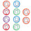 Fishing Line Bobbin Spools Assorted Colors 10 pcs 8