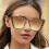 Γυαλιά ηλίου με τετράγωνο σκελετό, κομψά γυαλιά ηλίου, αξεσουάρ εξωτερικού χώρου 7