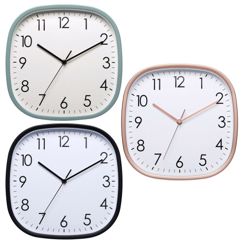 Quiet Operations 12inch Wall Mounted Analog Clock with-White 2