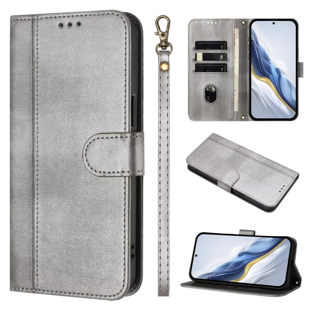 Wallet Case For Infinix Gt 20 Pro 5G Pu Leather Magnetic Closure Shockproof Cover With Card Holder And Kickstand Â Gray 9330225014270