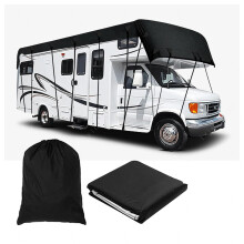 Waterproof RV Cover 5m x 3m Heavy Duty 210D Oxford Camper Roof Protection with UV Resistant Straps