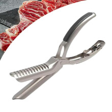 Stainless Steel Rib Membrane Removal Tool for BBQ Grilling, Easy Rib Skinner 1pcs