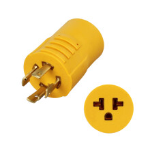 Generator Adapter NEMA L1430P 30 Amp to 20 Amp MultiPlug Compatible 240V for EV and HVAC