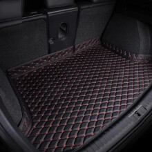 Car Trunk Mat for Toyota Noah 20102014, Waterproof NonSlip Leather Boot Liner, Custom Fit DBlackRed