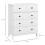 Homcom Cajonera Blanco 74 x 40 x 91 cm 2