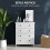 Homcom Cajonera Blanco 74 x 40 x 91 cm 3