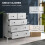 Homcom Cajonera Blanco 74 x 40 x 91 cm 4