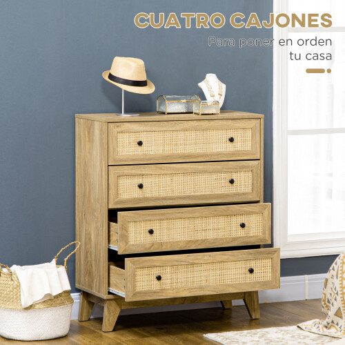 Homcom Conjunto para Hogar Marrón 80 x 35 x 95 cm 2
