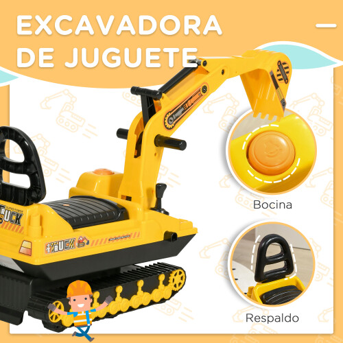 Homcom Tractor Infantil Amarillo 78 x 24 x 58.5 cm 1