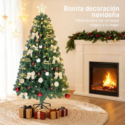 Homcom Árbol de Navidad Verde 100 x 100 x 180 cm 1