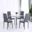 Homcom Mesa de Comedor Gris 75 x 75 x 75 cm 2
