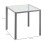 Homcom Mesa de Comedor Gris 75 x 75 x 75 cm 3