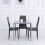 Homcom Mesa de Comedor Gris 75 x 75 x 75 cm 6