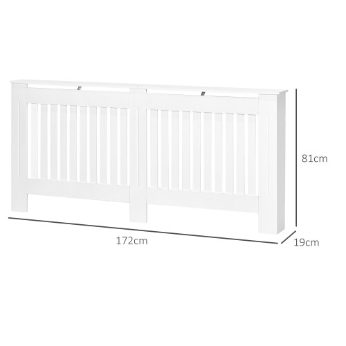 Homcom Cubre Radiadore Blanco 172 x 19 x 81 cm 1