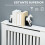 Homcom Cubre Radiadore Blanco 172 x 19 x 81 cm 4