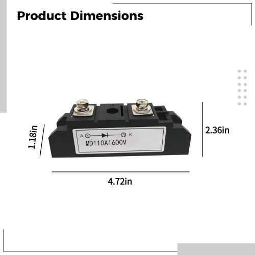 Diode Rectifier 12V 10A Module with BoltOn Connection for Solar Panel Blocking and Battery Protection 2