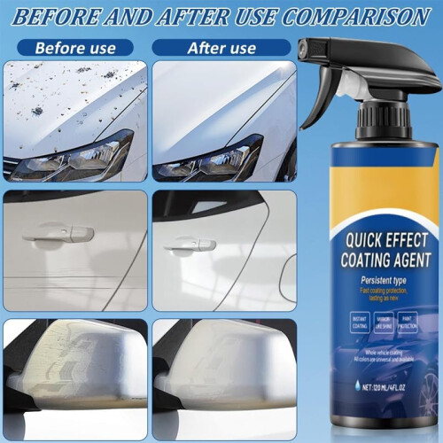 Spray coating auto, cire, hydrophobe 2