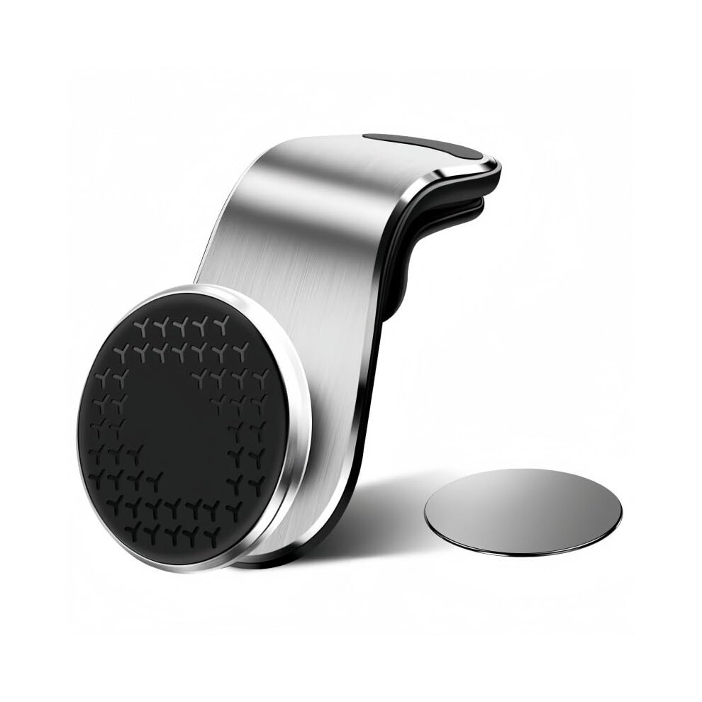 Magnetic Car Phone Mount For Vw Phaeton 20022015, 360 Adjustable Air Vent Holder With Strong Magnetic Lock And Onehand Operation, Silver 9073542023395