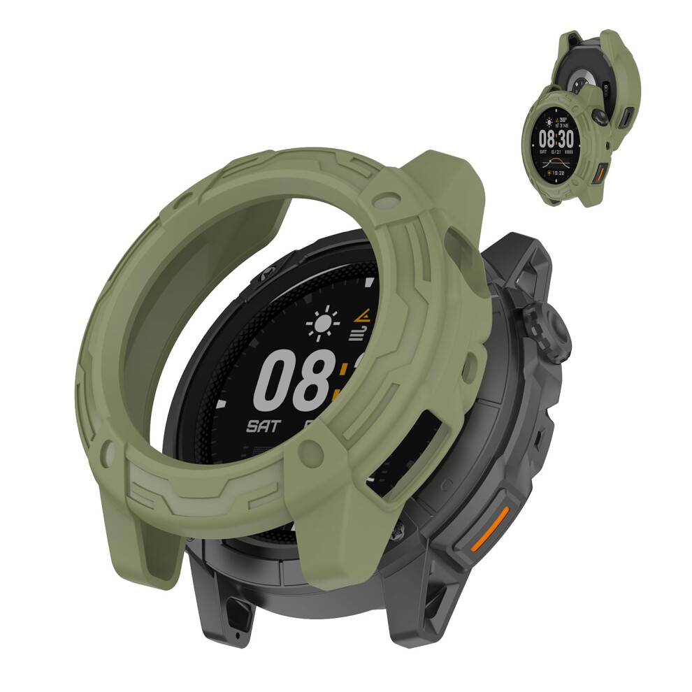 Shockproof ScratchâResistant Slim Lightweight Hollow Design Protective Cover For Coros Nomad Watch Green 9073542722380