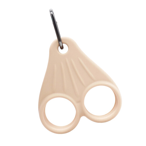 Porte-clés en Silicone pour balle de Golf, Solution de-Beige