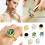 Stylish Travel Finger Accessory Ring Featuring-White shell gold 3
