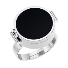 Compact Travel Friendly Lip Balm Organiser-Black rubber steel c