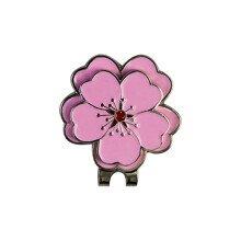 Zinc Alloy Magnetic Golf Ball Marker with Floral Designs Hat-2
