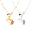 Collier Long à breloque cheval à la mode, avec thème-argent 2