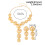 Dynamic Geometric Round Necklace and Earrings Set-Gold 4