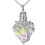 Collier souvenir de crémation pour cendres, bijoux-Blanc 1