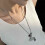 Collier Long à breloque cheval à la mode, avec thème-argent 6