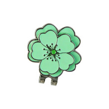 Portable Golf Ball Marker Magnetic Hat Clip Floral Zinc Alloy-5