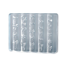 Bowknot Themed Nail Decorative Mold Silicone Texture for Various