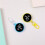 Porte-clés de montre électronique à fixation facile, pour-Jaune 5