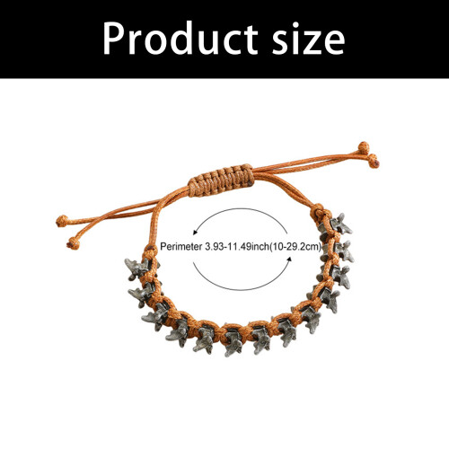 Versatile Adjustable Woven Bracelet Dragon Bone Designs-brown 2