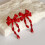 Chic and Comfortable Bowknot Earrings with Dangles Perfect-C 5