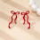 Chic and Comfortable Bowknot Earrings with Dangles Perfect-C 7
