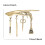 Multifunktionale Punk-Modeaccessoire, Vintage-Metallbrosche-Gold 4