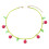 Raspberry Charm Necklace Crafted From Lightweight Acrylic 1