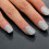 Glittering Cubic Zirconia Artificial Nails With-Silver M 5