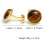 Contemporary Mens Dress Cufflinks Geometric Pattern Copper-C 4